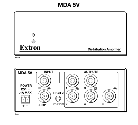 MDA 5V Panel Drawing