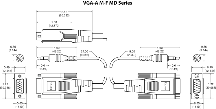 VGA-A M-F MD Panel Drawing