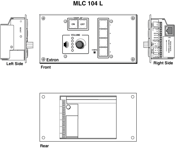 MLC 104  L Panel Drawing