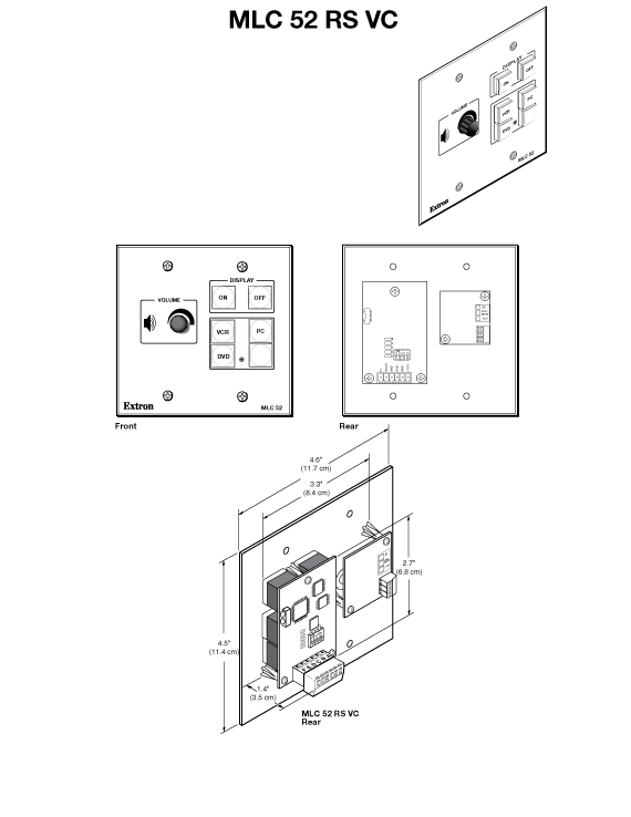 MLC 52 RS VC Panel Drawing