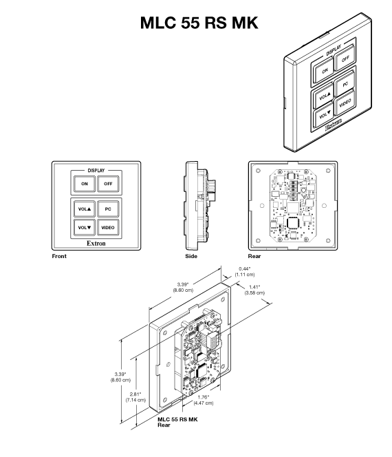 MLC 55 RS MK Panel Drawing