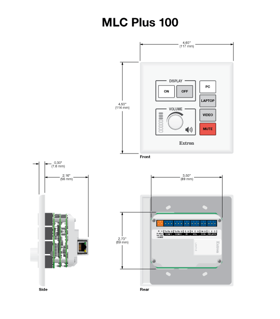 MLC Plus 100 Panel Drawing