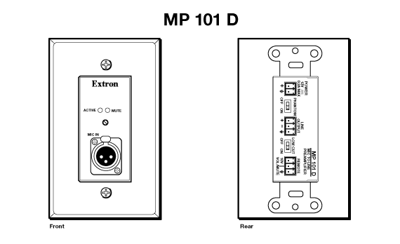 MP 101 D Panel Drawing