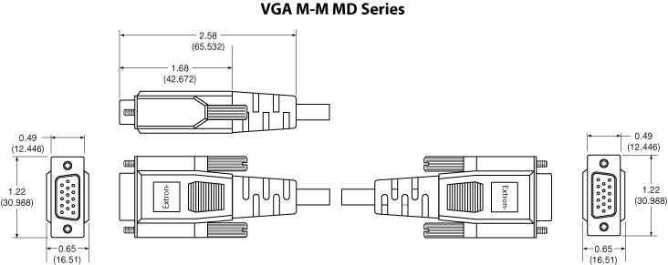 VGA M-M MD Panel Drawing