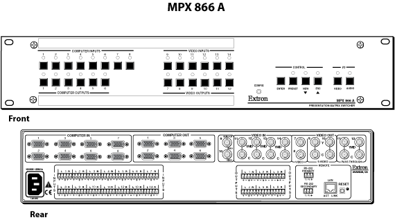 MPX 866 A Panel Drawing