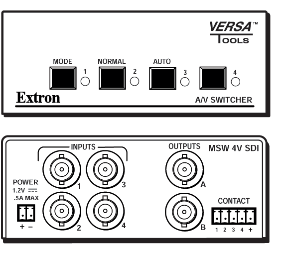 MSW 4V SDI Panel Drawing