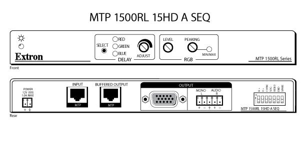 MTP 1500RL 15HD A SEQ Panel Drawing