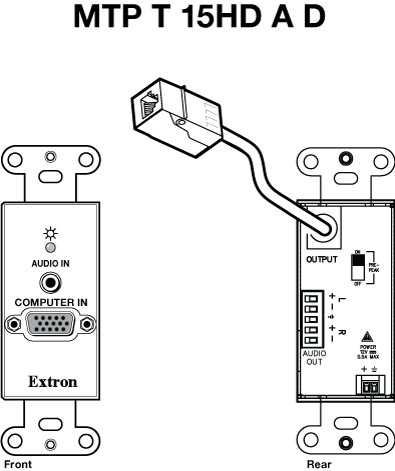 MTP T 15HD A D Panel Drawing