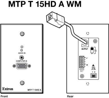 MTP T 15HD A WM Panel Drawing