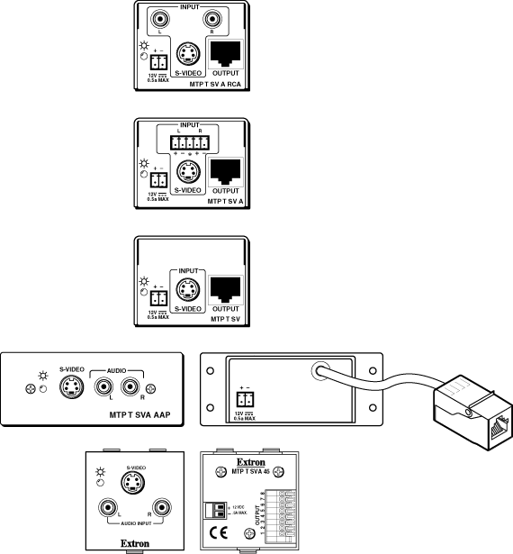 MTP T SV, MTP T SV A, & MTP T SV A RCA Panel Drawing