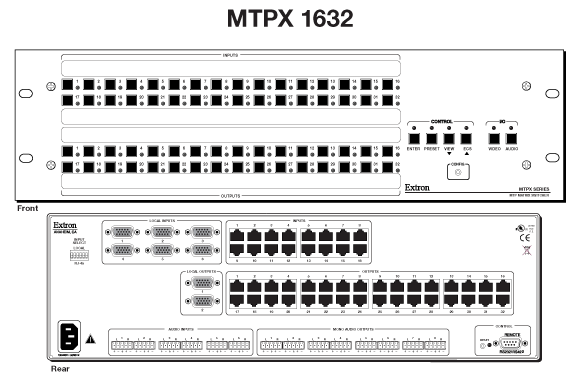 MTPX 1632 Panel Drawing