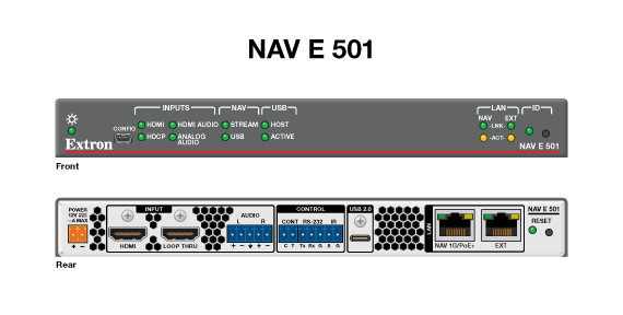 NAV E 501 Panel Drawing