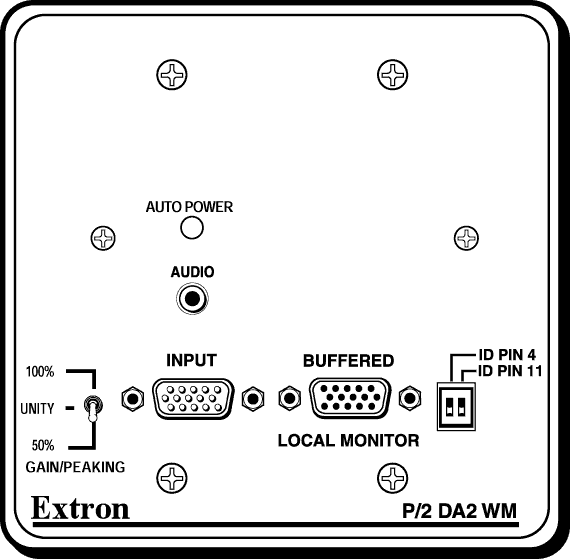 P/2 DA2 WM Panel Drawing