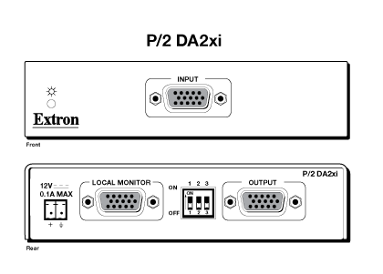 P/2 DA2xi Panel Drawing