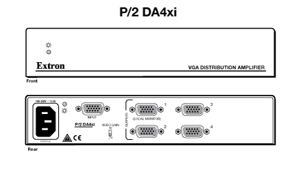 P/2 DA4xi Panel Drawing