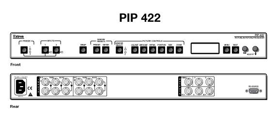 PIP 422 Panel Drawing