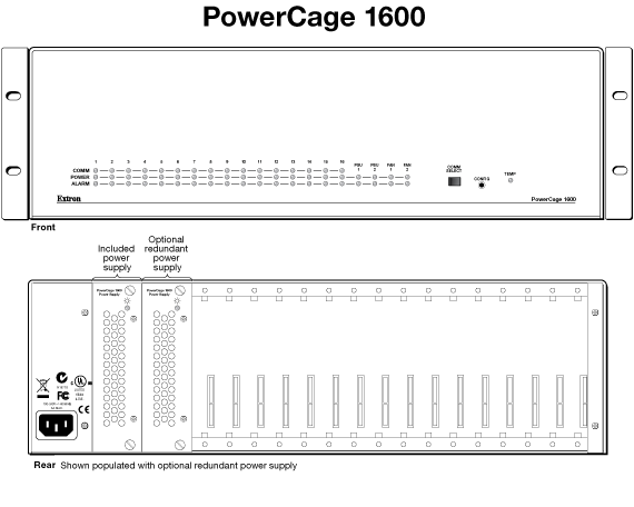 PowerCage 1600 Panel Drawing