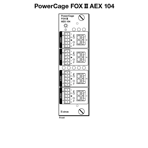 PowerCage FOX II AEX 104 Panel Drawing