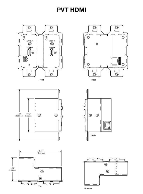 PVT HDMI Panel Drawing