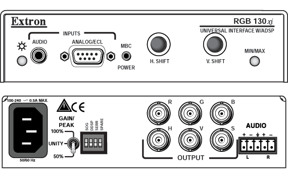 RGB 130xi Panel Drawing