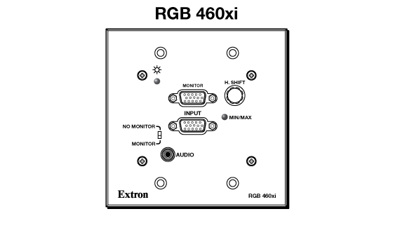 RGB 460xi Panel Drawing