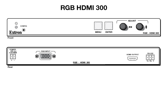 RGB-HDMI 300 Panel Drawing