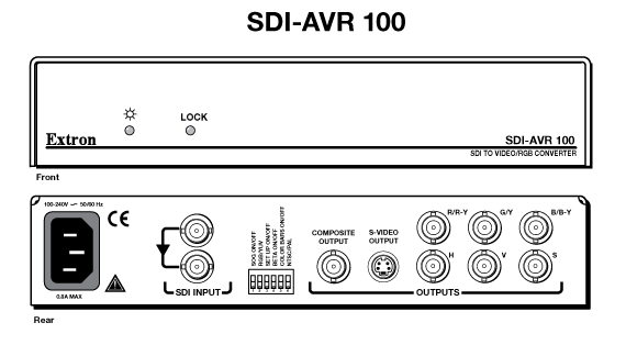 SDI-AVR 100 Panel Drawing