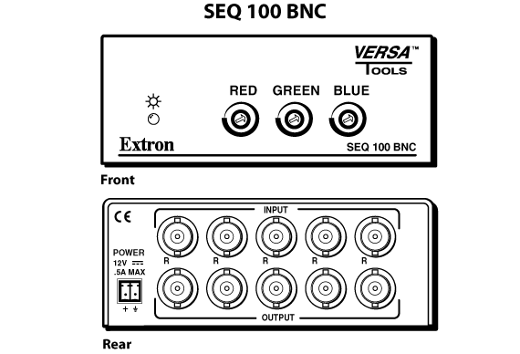 SEQ 100 BNC Panel Drawing
