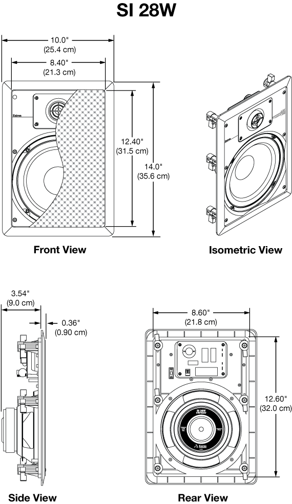 SI 28W Panel Drawing