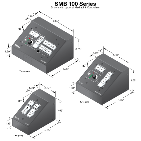 SMB 100 Series Panel Drawing