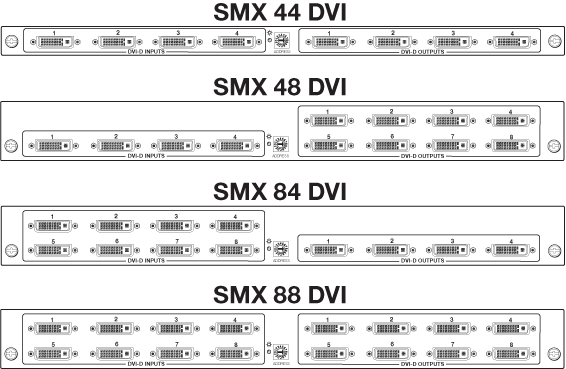 SMX DVI Series Panel Drawing