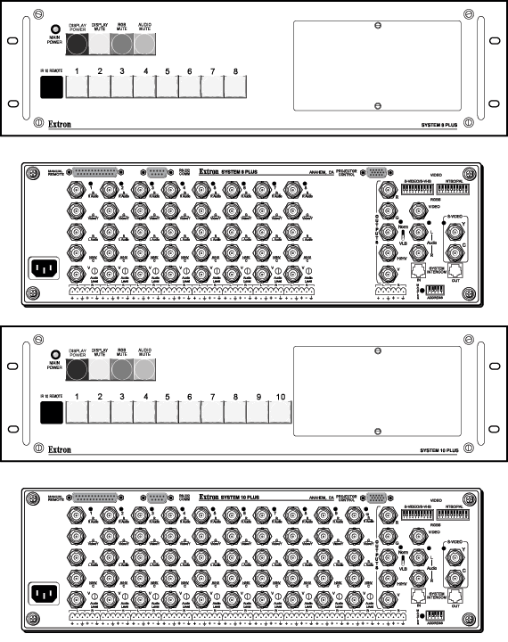 System 8 Plus Panel Drawing