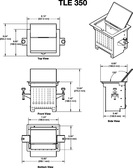 TLE 350 Panel Drawing