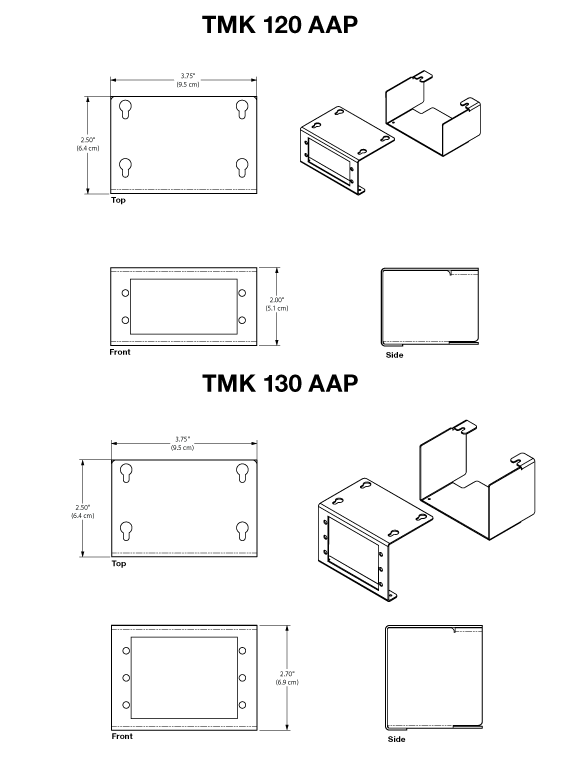 TMK 100 AAP Series Panel Drawing