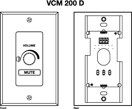 VCM 200 D Panel Drawing