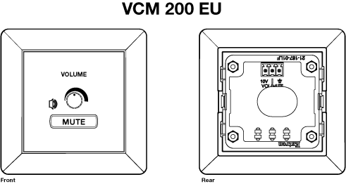 VCM 200 EU Panel Drawing