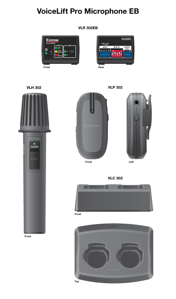 VoiceLift Pro Microphone EB Panel Drawing