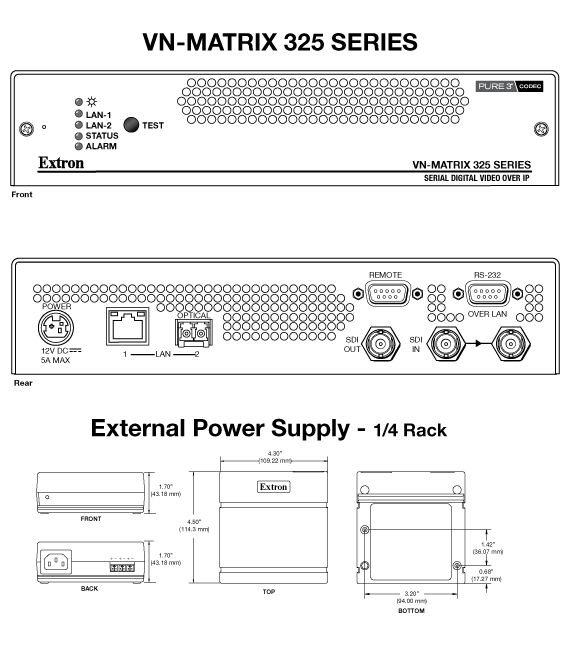 VN-Matrix 325 Panel Drawing