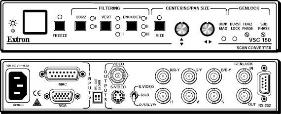 VSC 150 Panel Drawing