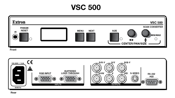 VSC 500 Panel Drawing