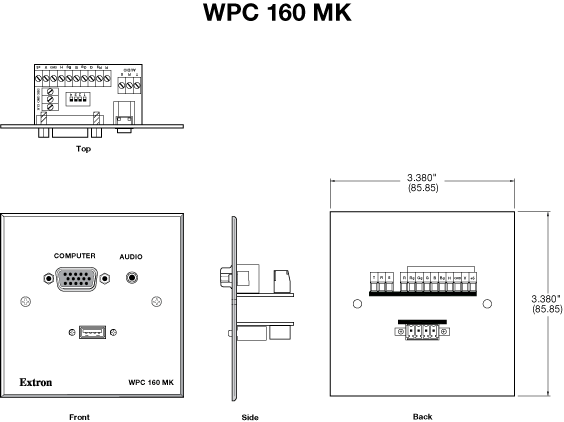 WPC 160 MK Panel Drawing