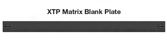 XTP Matrix Blank Plate Panel Drawing