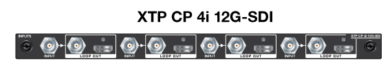 XTP CP 4i 12G-SDI Board Panel Drawing
