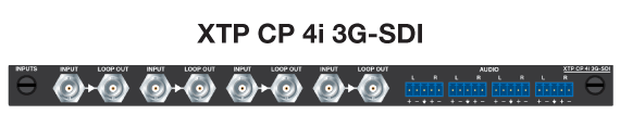 XTP CP 4i 3G-SDI Board Panel Drawing