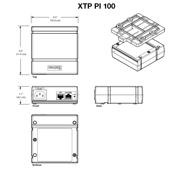 XTP PI 100 Panel Drawing