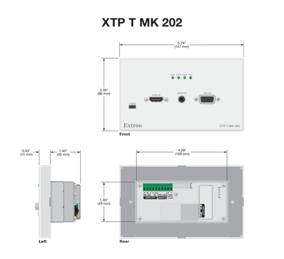 XTP T MK 202 Panel Drawing