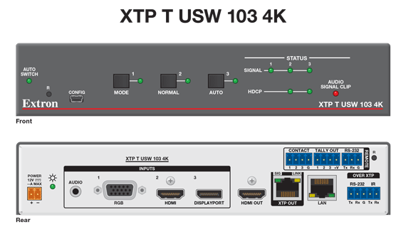 XTP T USW 103 4K Panel Drawing